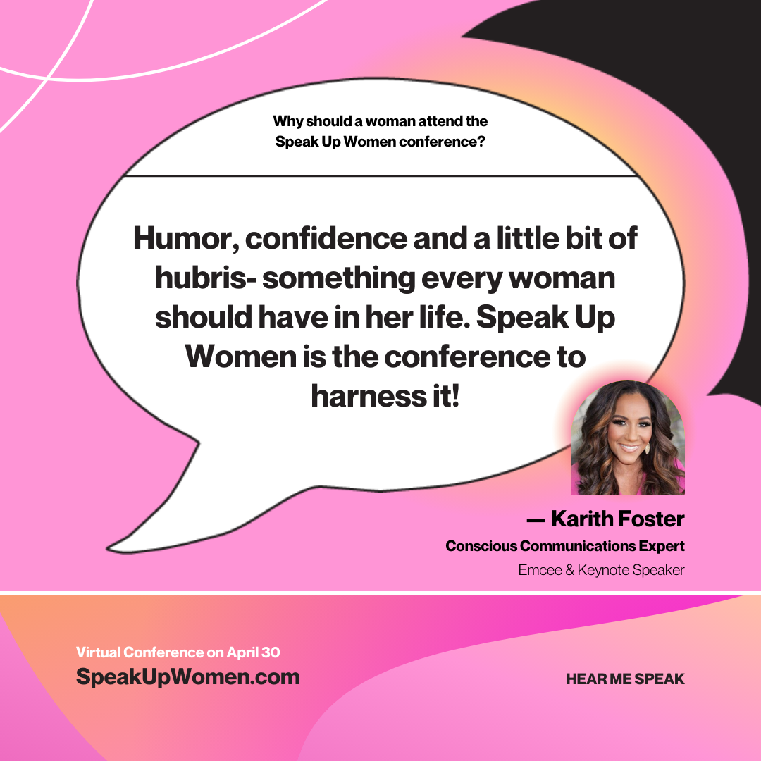 Karith Foster, Speak Up Women 2022 Emcee