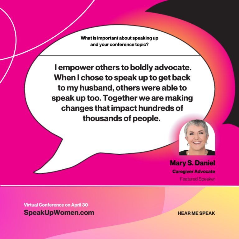 Mary Daniel, Speak Up Women 2022 - article on how to boldy speak up