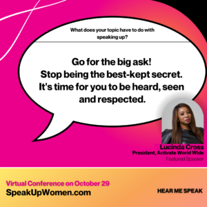 Lucinda Cross on Speak Up Women